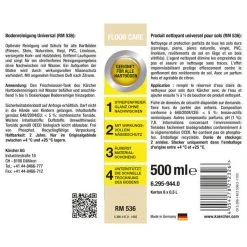 Kärcher Reinigungsmittel Universal 536, 500 Ml - Saugrohre ⋅ Saugschläuche -Staubsauger und Reiniger Verkäufe 500445 3 d